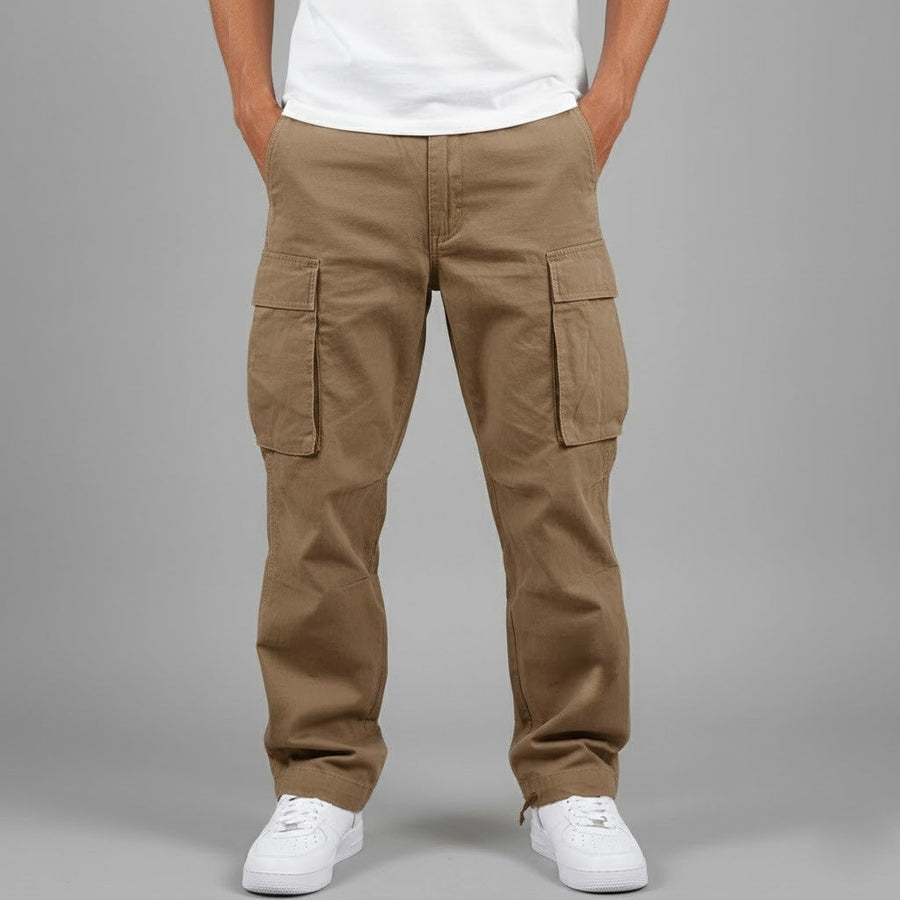 Benjamin | Men's Relaxed Fit Cargo Pants with Side Pockets Streetwear