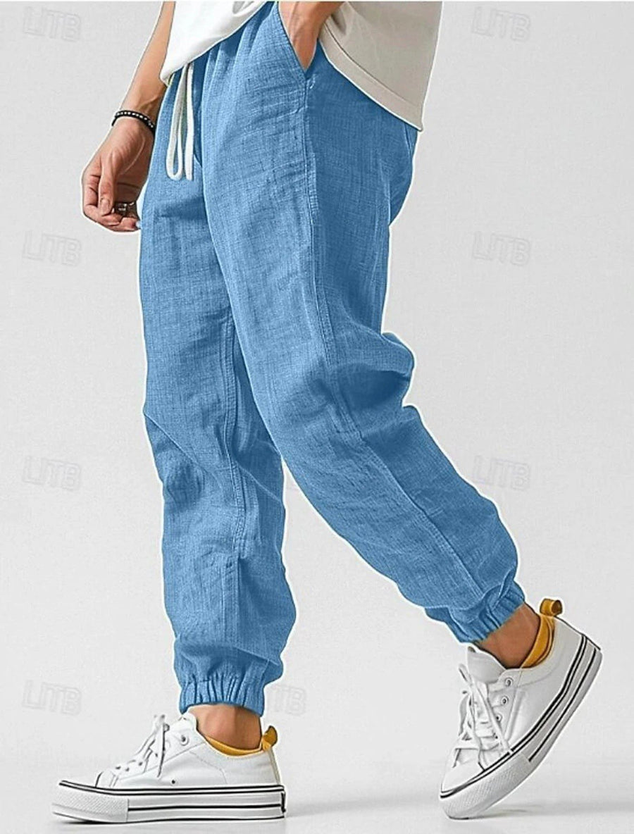 Bruno Comfortable Bag with Elastic Waist and Pockets in Blue