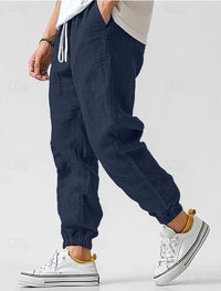 Bruno Comfortable Bag with Elastic Waist and Pockets in Navy