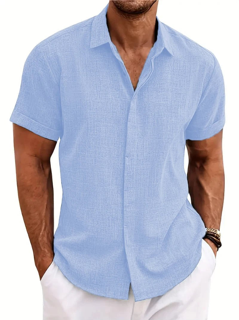 Bruno Linen Shirt in Blue
