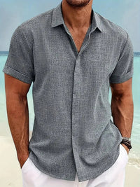 Bruno Linen Shirt in Grey