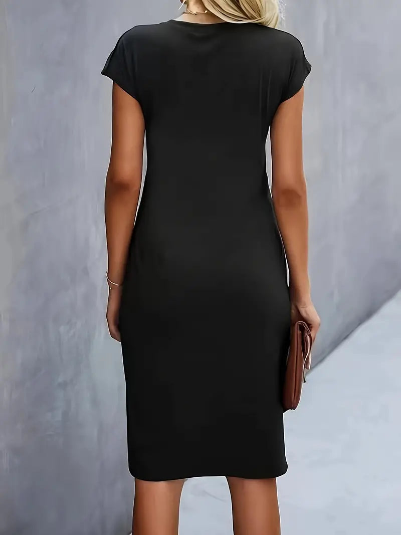 Katie | Women's Classic Short Sleeve Bodycon Dress