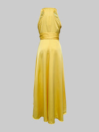 Fleur Ruffle High-Low Maxi Dress