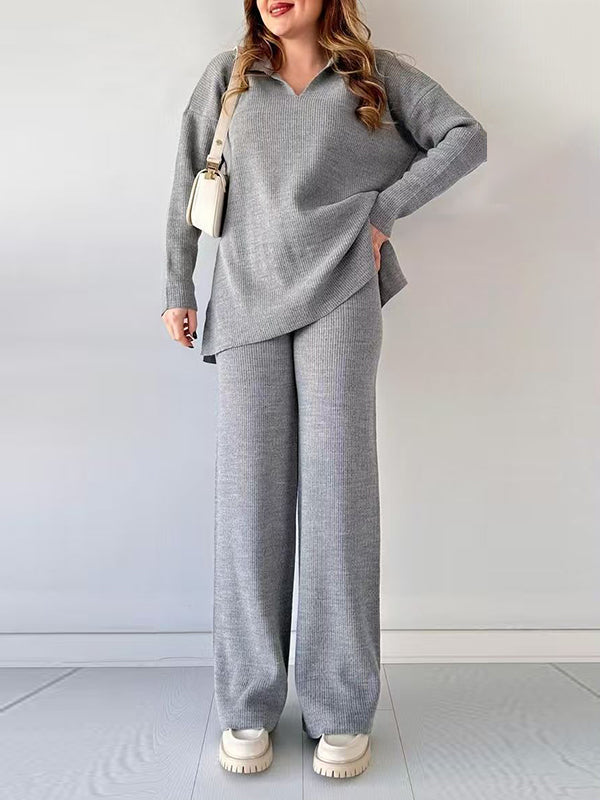Margot Lapel Sweater Set