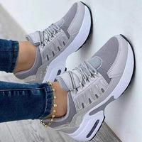 Thea | Women's Air Cushion Sneakers Lace-Up Platform Running Trainers