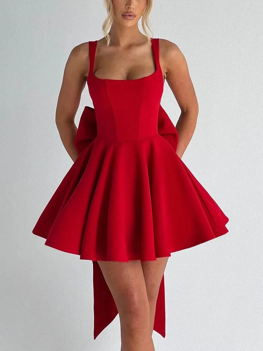 Estelle | Bow Mini Dress