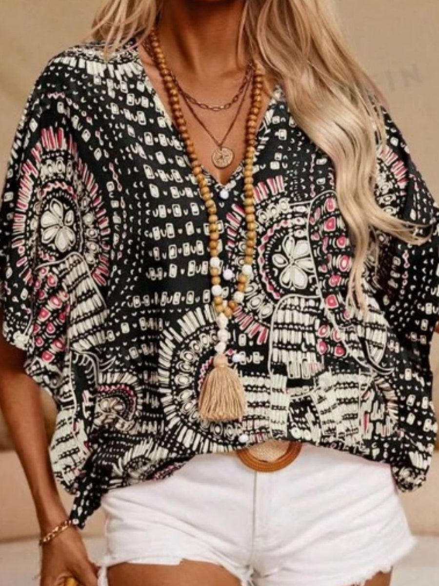 Margot Printed Tiered Dress