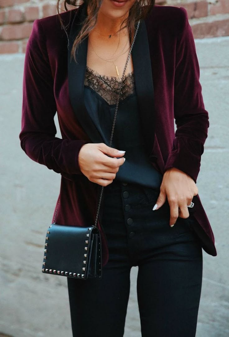 Womens Velvet Blazer: Party Office Street Wear Etsy