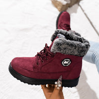 Caitlin Boots in Rotwein