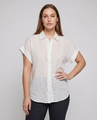 Caitlin Casual Linen Blouse