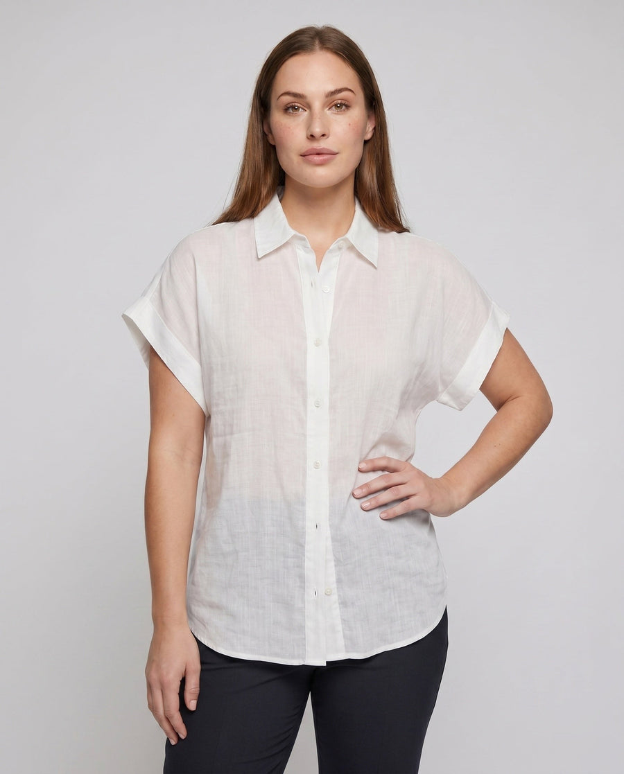Caitlin Casual Linen Blouse