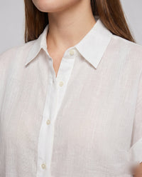 Caitlin Casual Linen Blouse