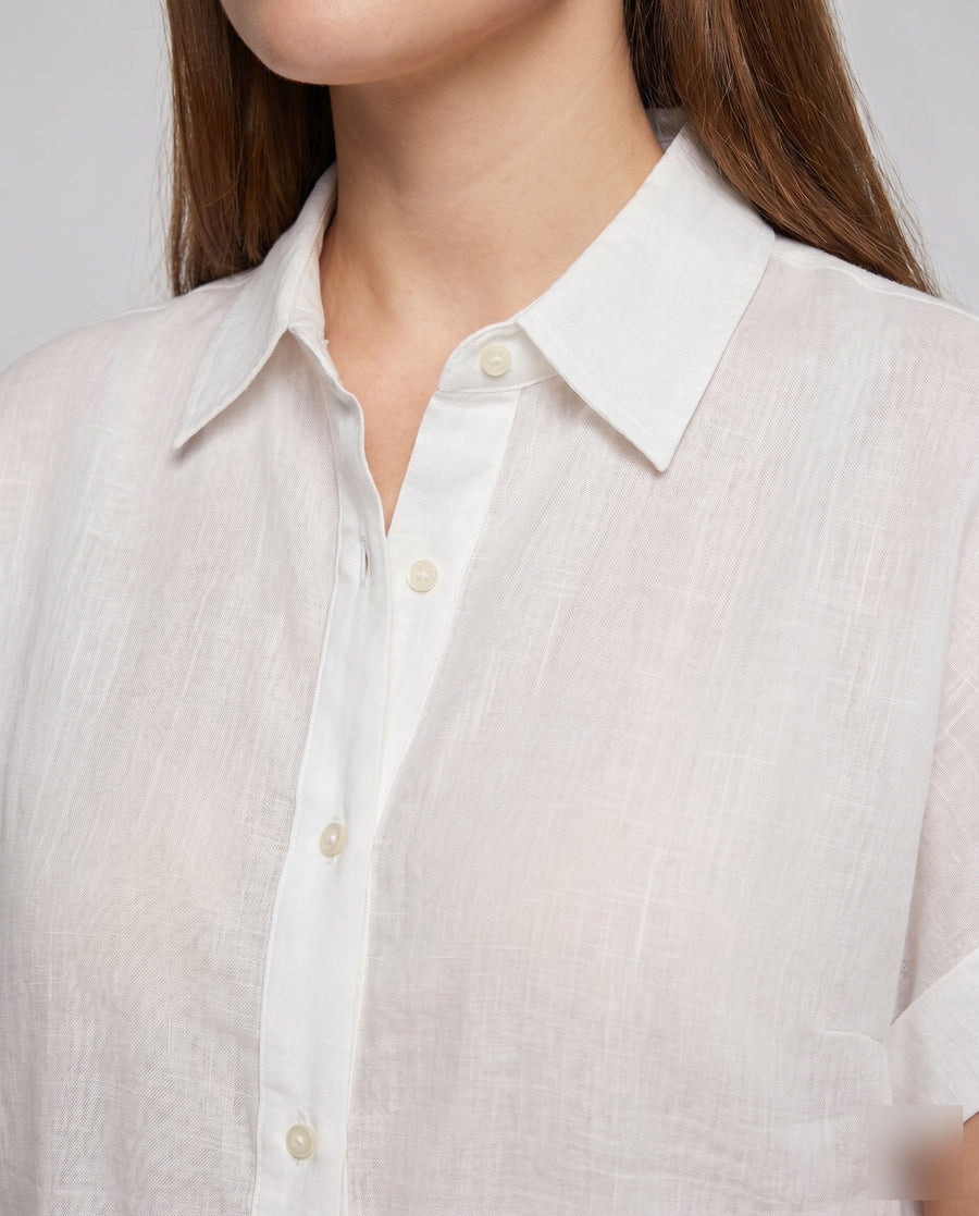 Caitlin Casual Linen Blouse