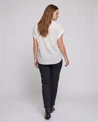 Caitlin Casual Linen Blouse