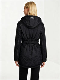 Caitlin Jacket with Hood in Black
