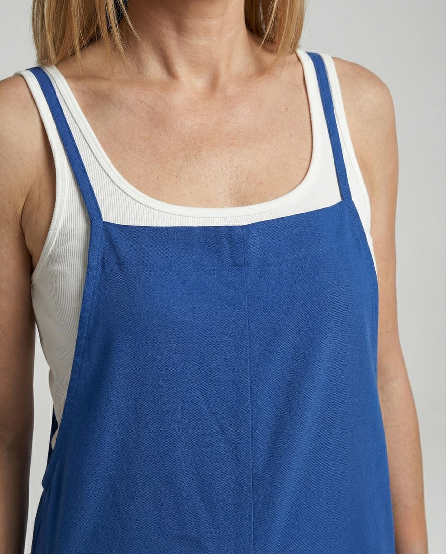 Caitlin Linen Jumpsuit with Wide Leg