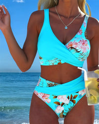 Caldwyn Women's Bikini Set High Waist Swimwear in Fuchsia