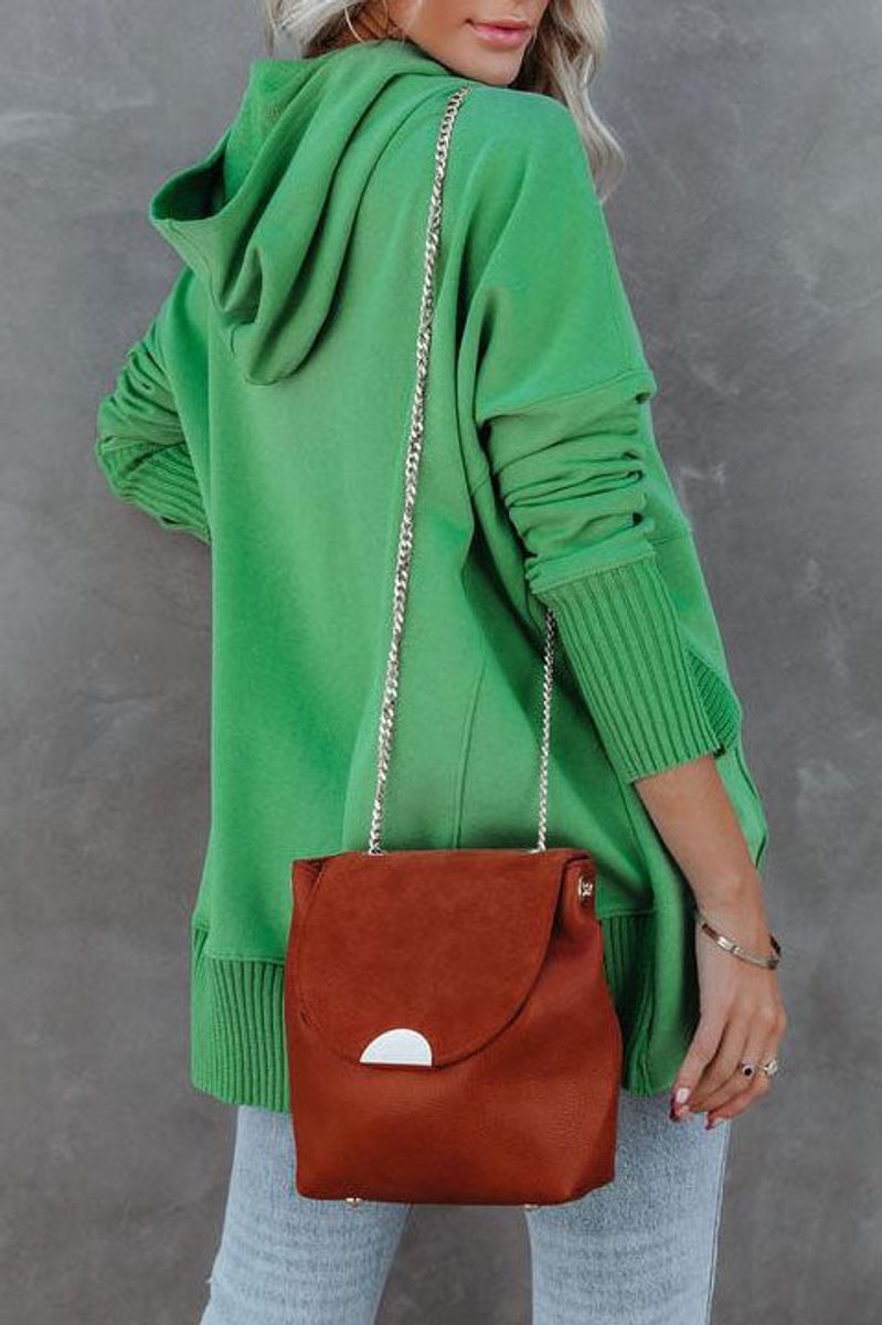 Calindra Women's Oversized Long Sleeve Hoodie Pullover in Green