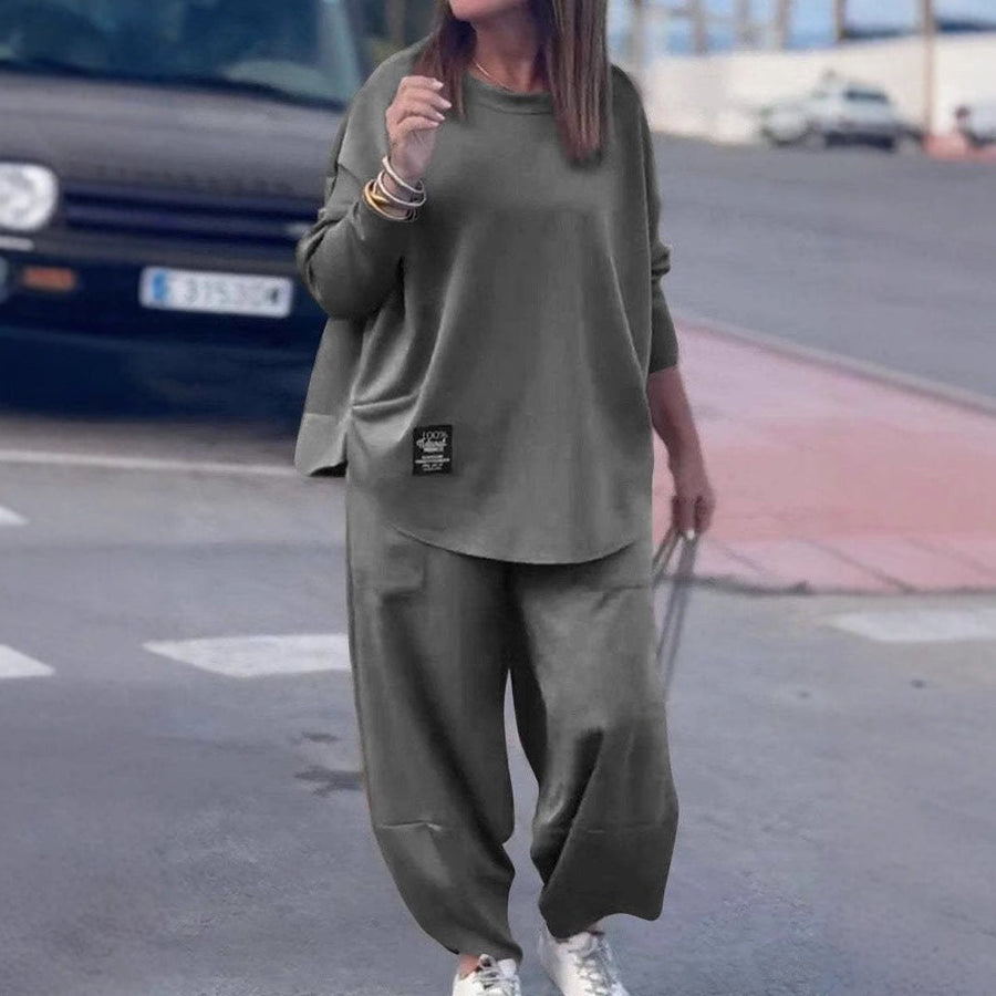 Calista Casual Top in Grey