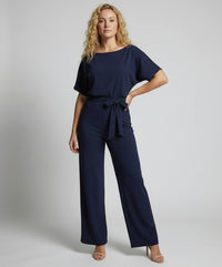 Calista Elegant Jumpsuit in Navy