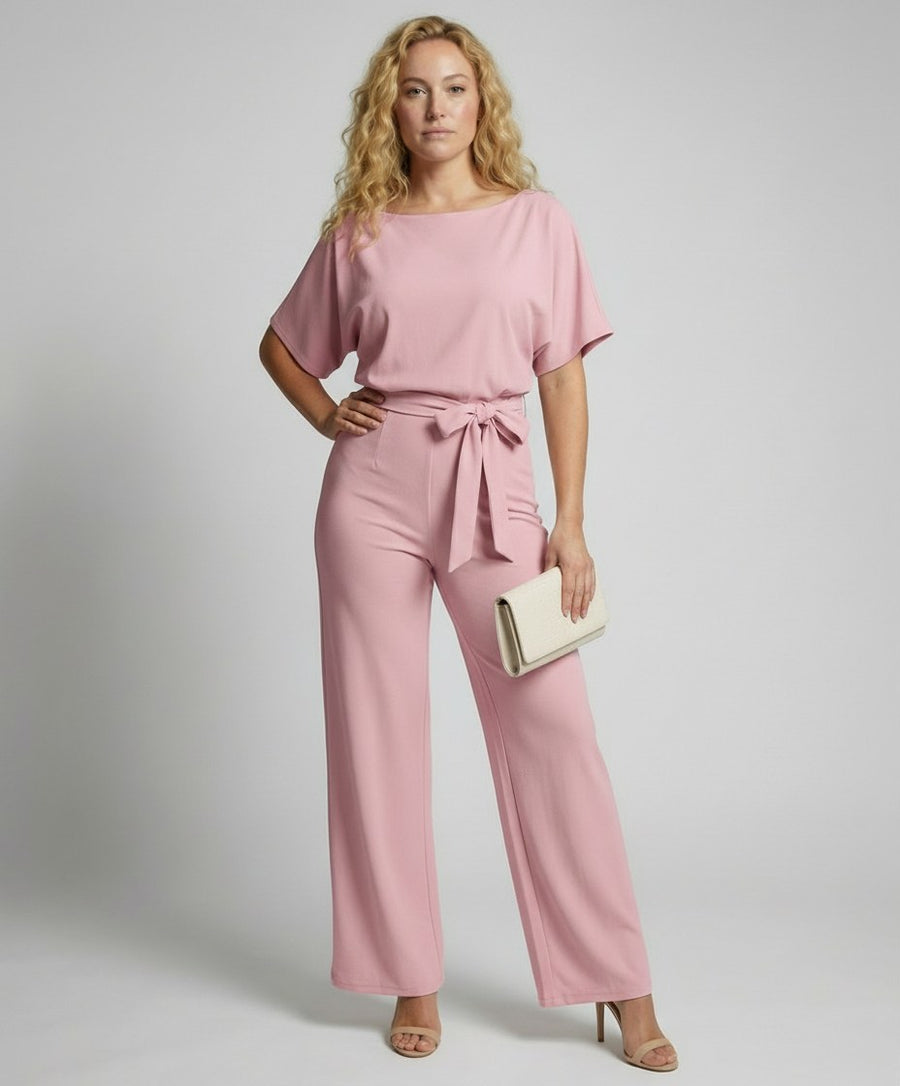 Calista Elegant Jumpsuit in Pink