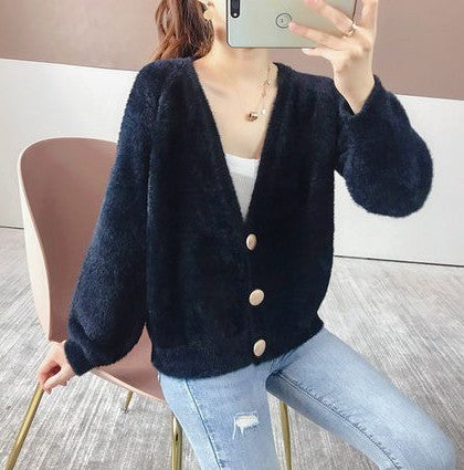 Calista Knit Cardigan in Black