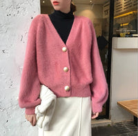 Calista Knit Cardigan in Pink
