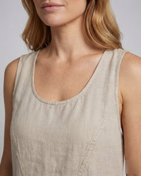Calista Linen Maxi Dress