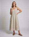 Calista Linen Maxi Dress