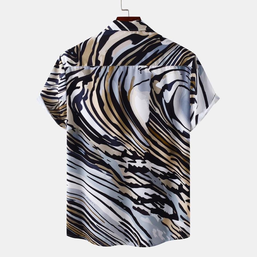 Calista Shirt with Short Sleeve in Blue