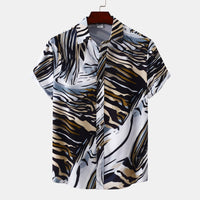 Calista Shirt with Short Sleeve in Blue