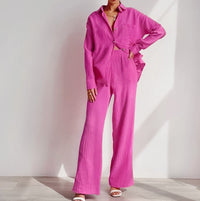 Calla Casual Two Piece Set in Magenta