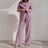 Calla Casual Two Piece Set in Purple
