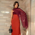 Calla Elegant Evening Dress with Side Split