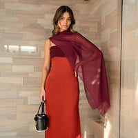 Calla Elegant Evening Dress with Side Split