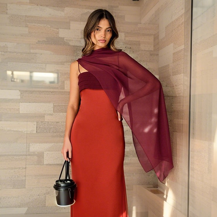 Calla Elegant Evening Dress with Side Split