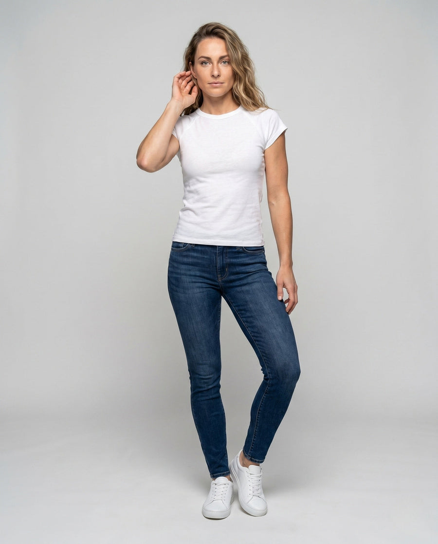 Calla Lightweight Linen Shirt with Crew Neck