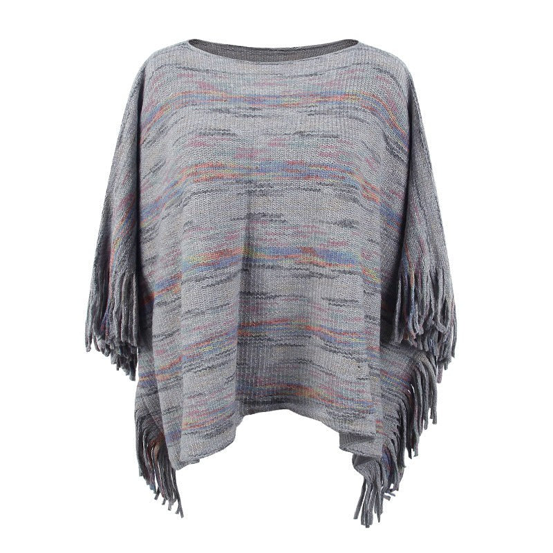 Calla Poncho in Grey