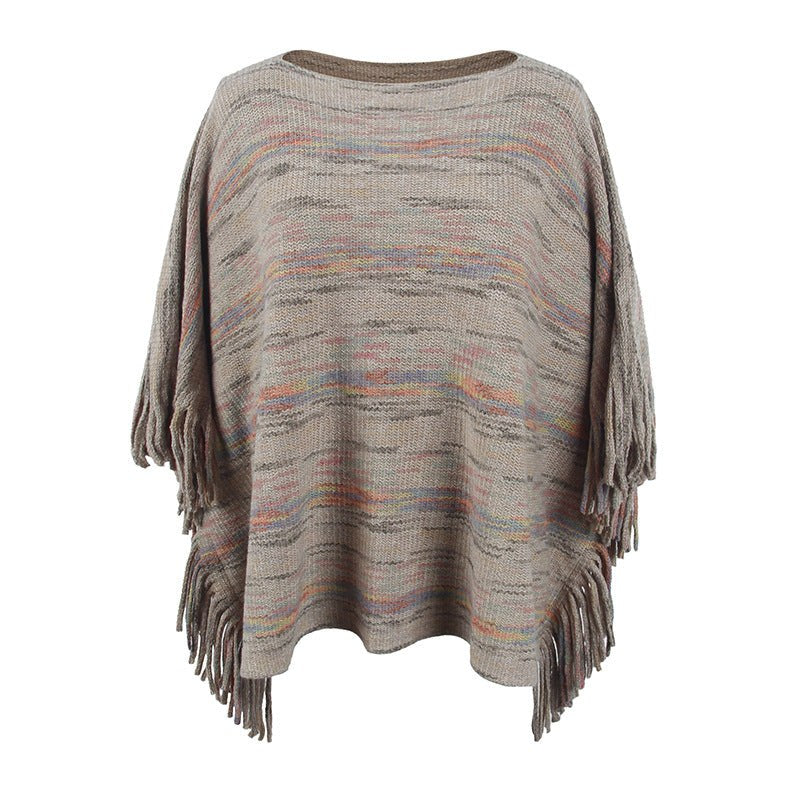 Calla Poncho in Khaki