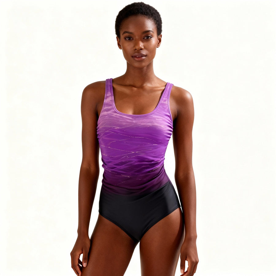 Calla Suit with Crew Neck in Purple