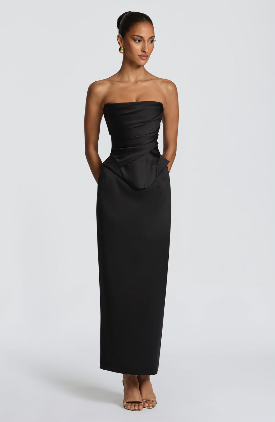 Polly Midi Skirt - Black