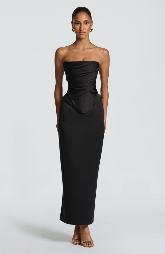Polly Midi Skirt - Black