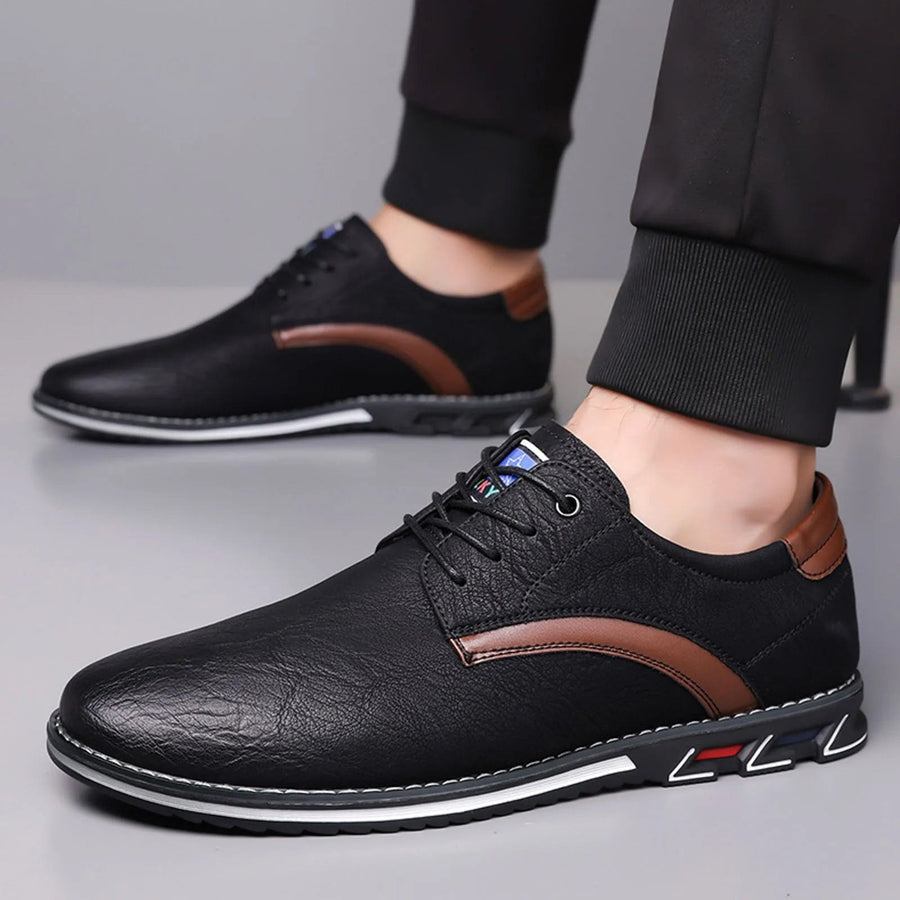 Callum Plain Toe Derby in Charcoal