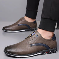 Callum Plain Toe Derby in Mocha Brown