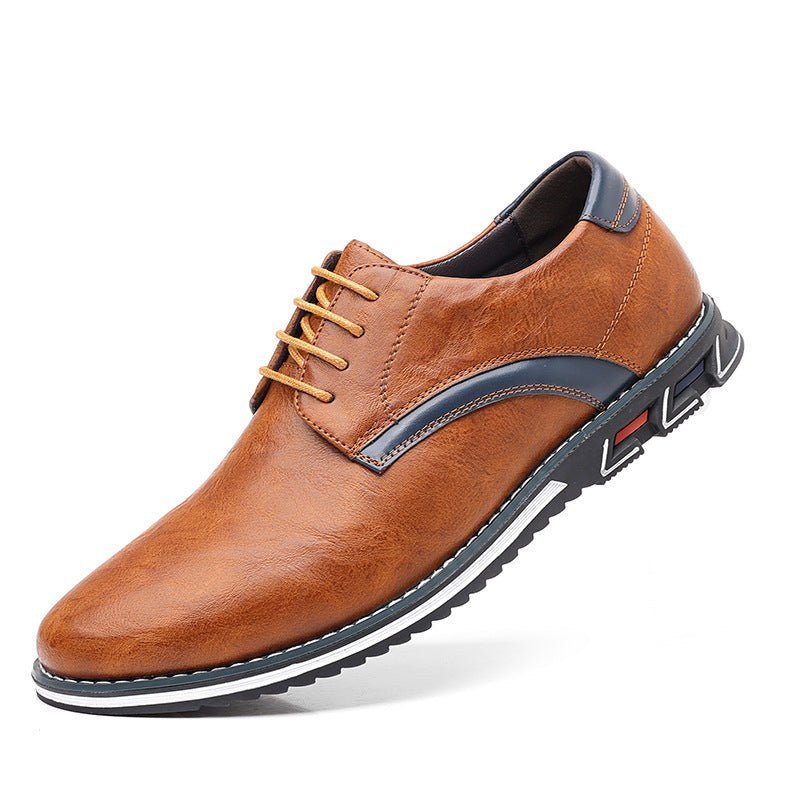 Callum Plain Toe Derby in Sienna Brown
