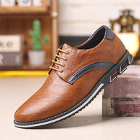 Callum Plain Toe Derby in Sienna Brown