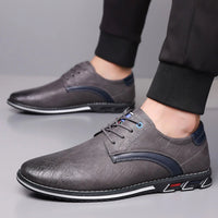 Callum Plain Toe Derby in Slate Gray