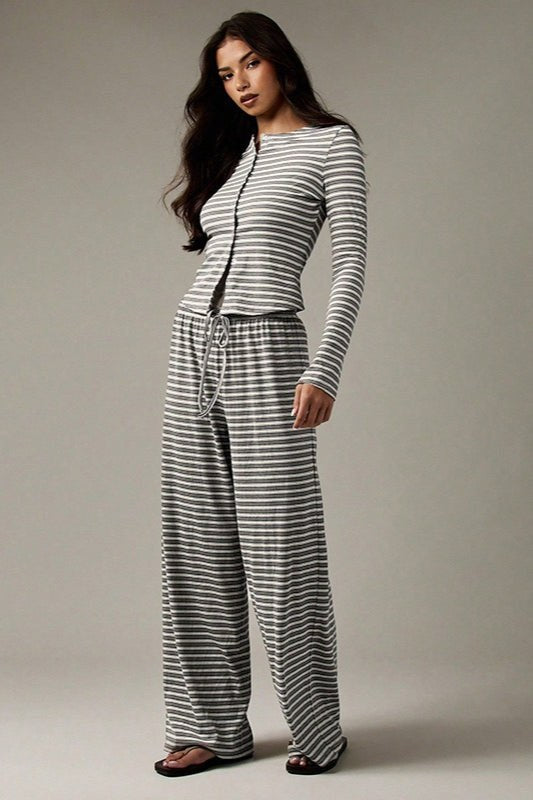 Calmara Women's Festival Two Piece Set Co-ord in Grey