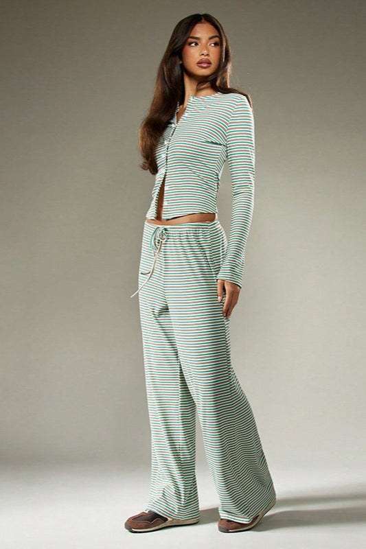 Calmara Women's Festival Two Piece Set Co-ord in Light green