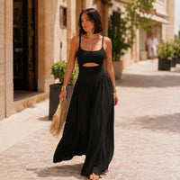 Calveth Women's Cutout Wide Leg Jumpsuit